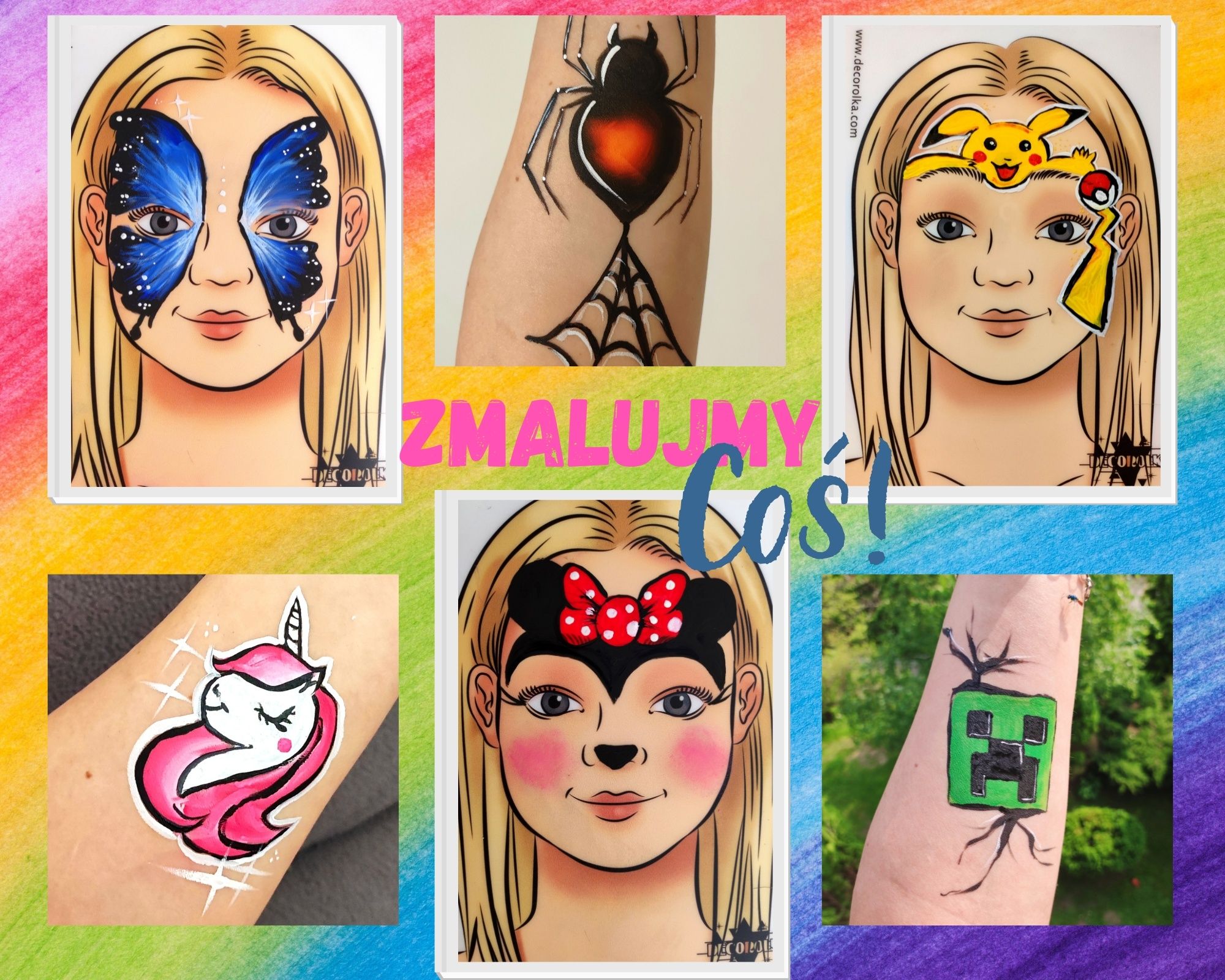 Animacje dla dzieci Malowanie twarzy. Face painting