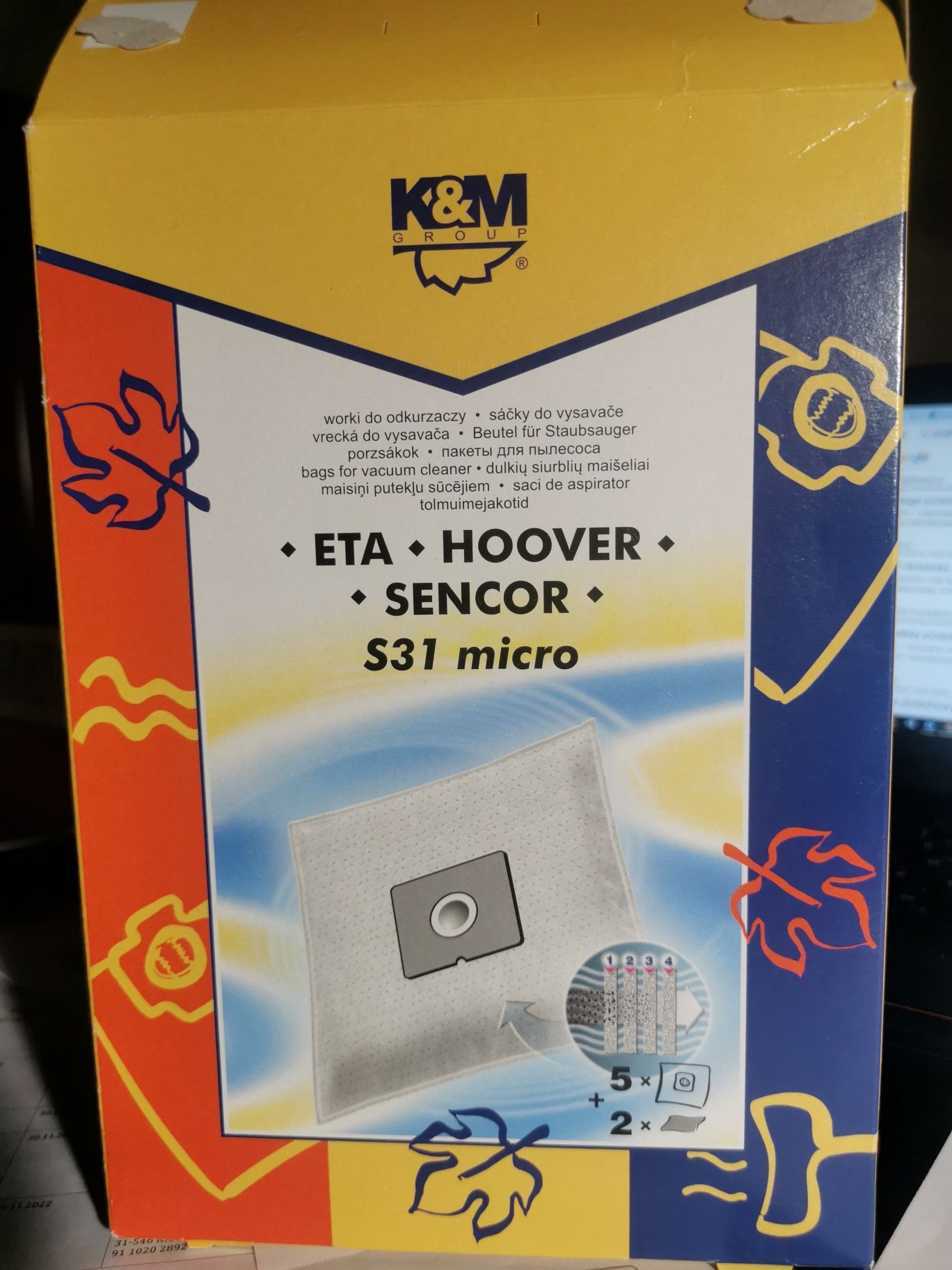 worki (10 szt.) do odkurzacza S31 Micro do Eta, Hoover, Sencor