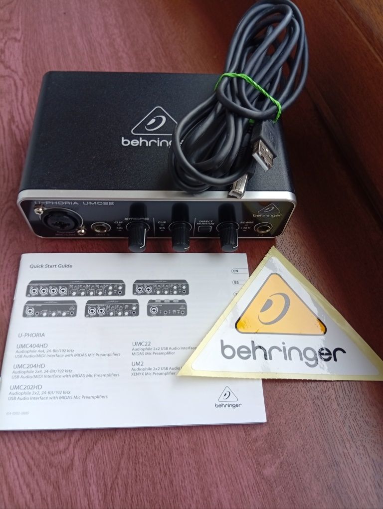 Behringer U-Phoria UMC 22 interfejs USB