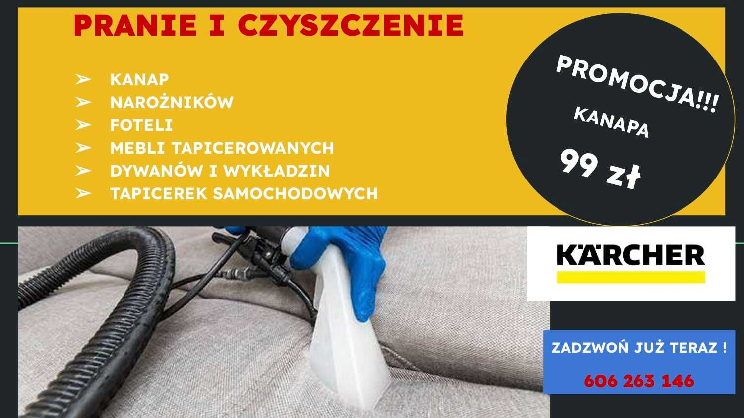 Czyszczenie kanap, narożników, tapicerek, dywanów - wiosenna promocja!