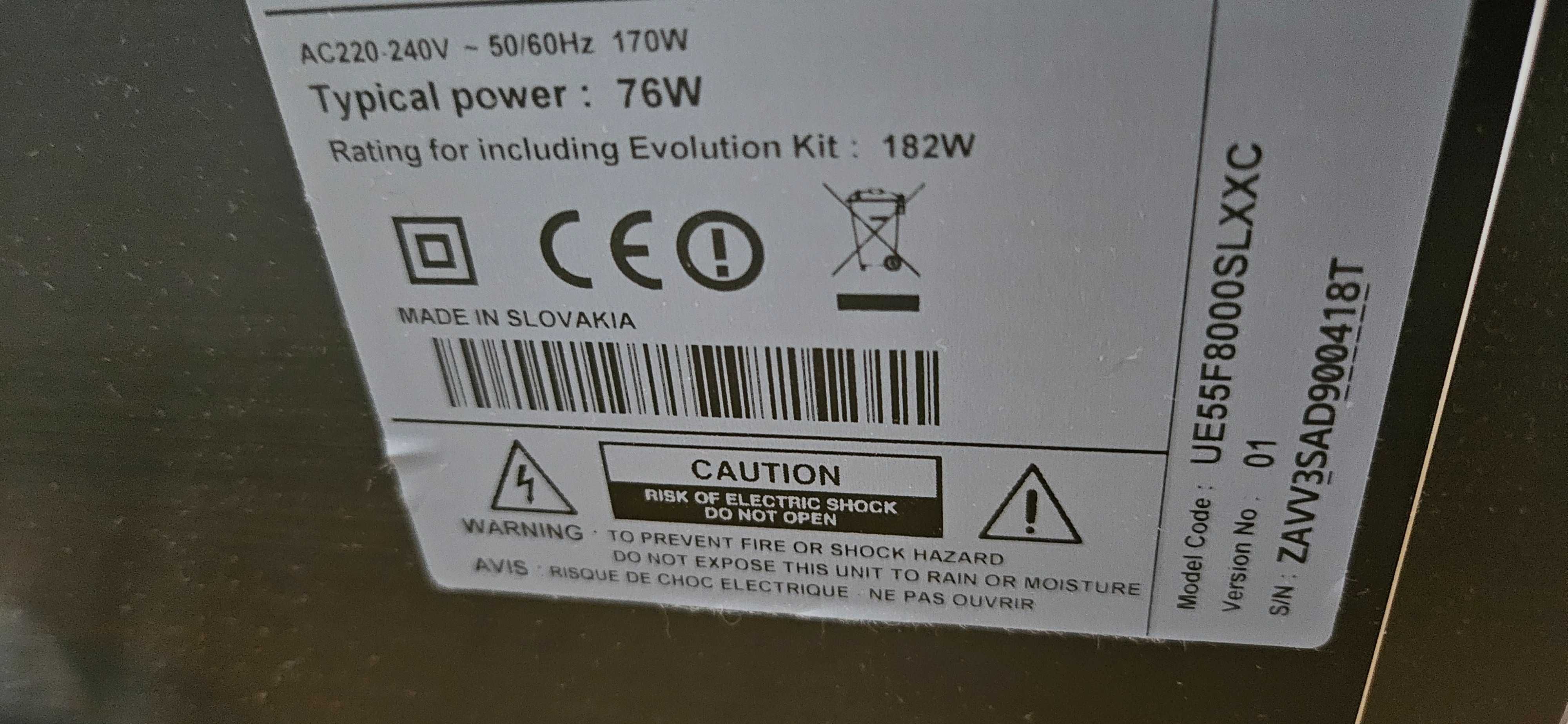 Samsung SmartTV EU55F8000 - Série 8