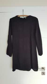Czarna sukienka bez dekoltu H&M rozm. 40