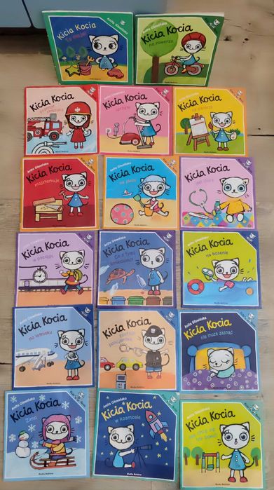 Zestaw 17 książek Kicia Kocia, wyłącznie odbiór własny Szczecin