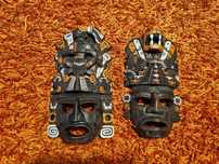 Máscaras de Cerâmica Asteca Maia trazidas de Viagem ao México