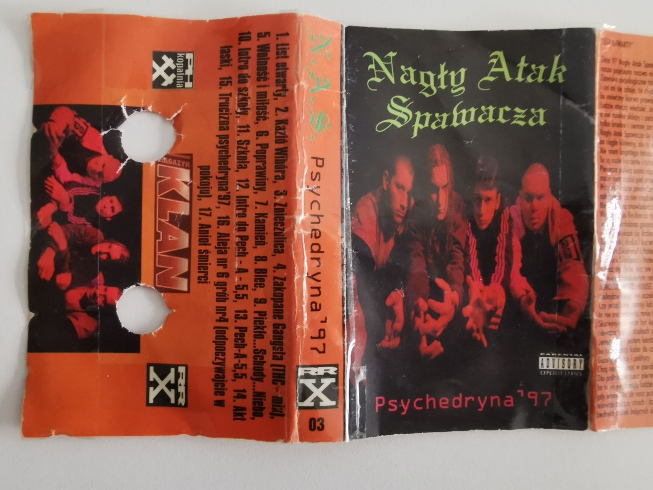 Nagły Atak Spawacza - Psychedryna '97 kaseta rap hip hop kaseta rap hi