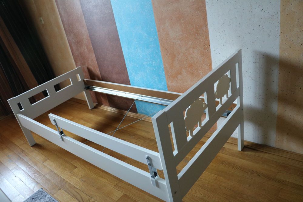 Кровать детская новая IKEA KRITTER Овечки белая, 70 х 160 см