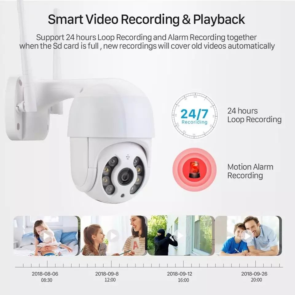 Camera Vigilância exterior rotativa cartão 32GB OPORTUNIDADE DE NATAL
