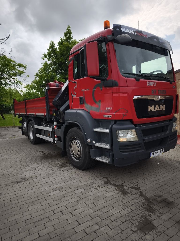 MAN TGS 26.360 wywrotka HDS żuraw