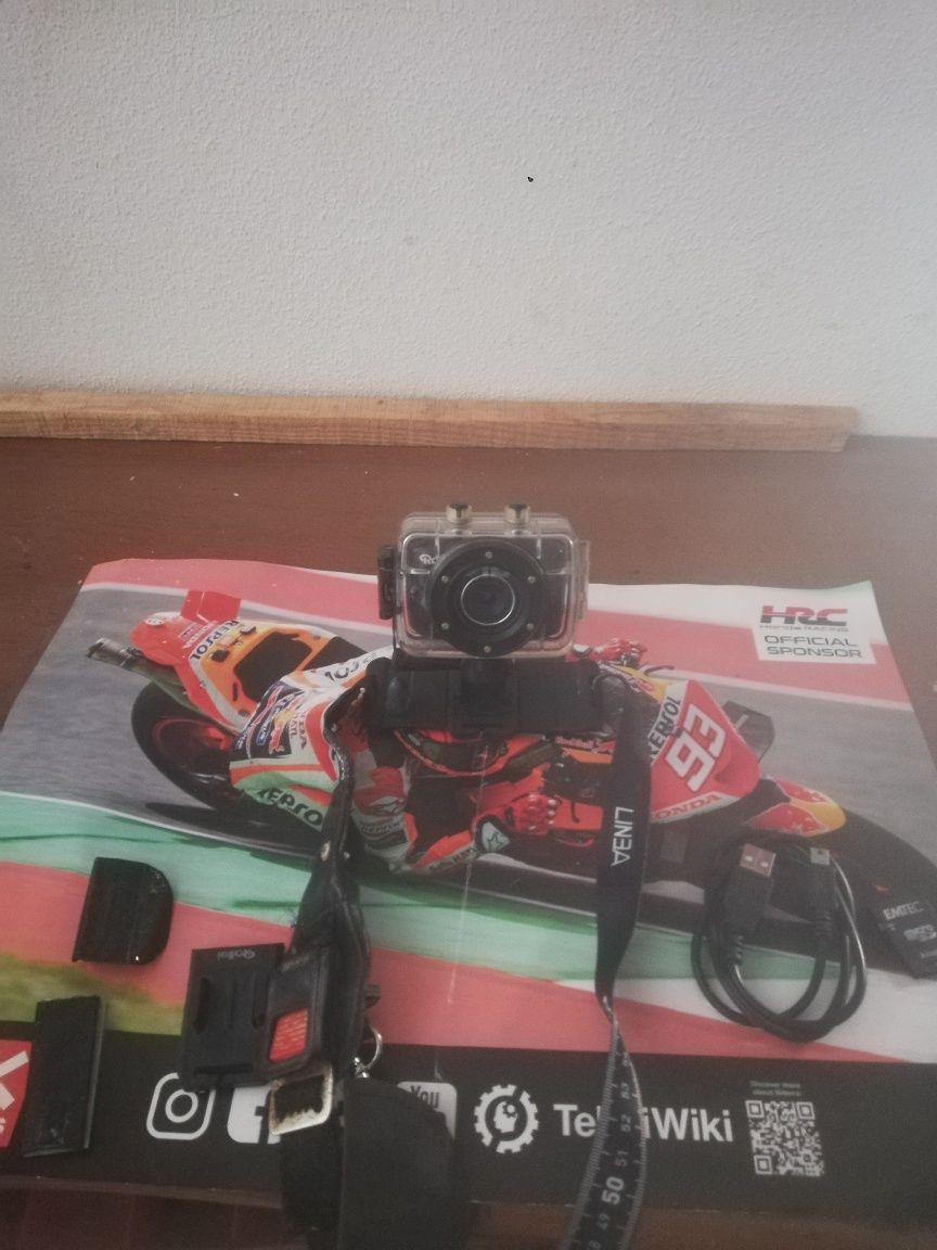 Equipamento de cross +câmara de filmar