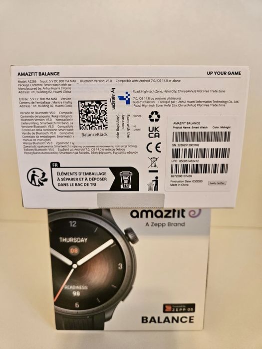 Смарт годинник Amazfit Balance (A2286) AMOLED 1.5 GPS NFC