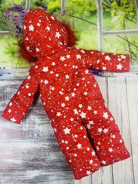 Дитячий зимовий суцільний комбінезон