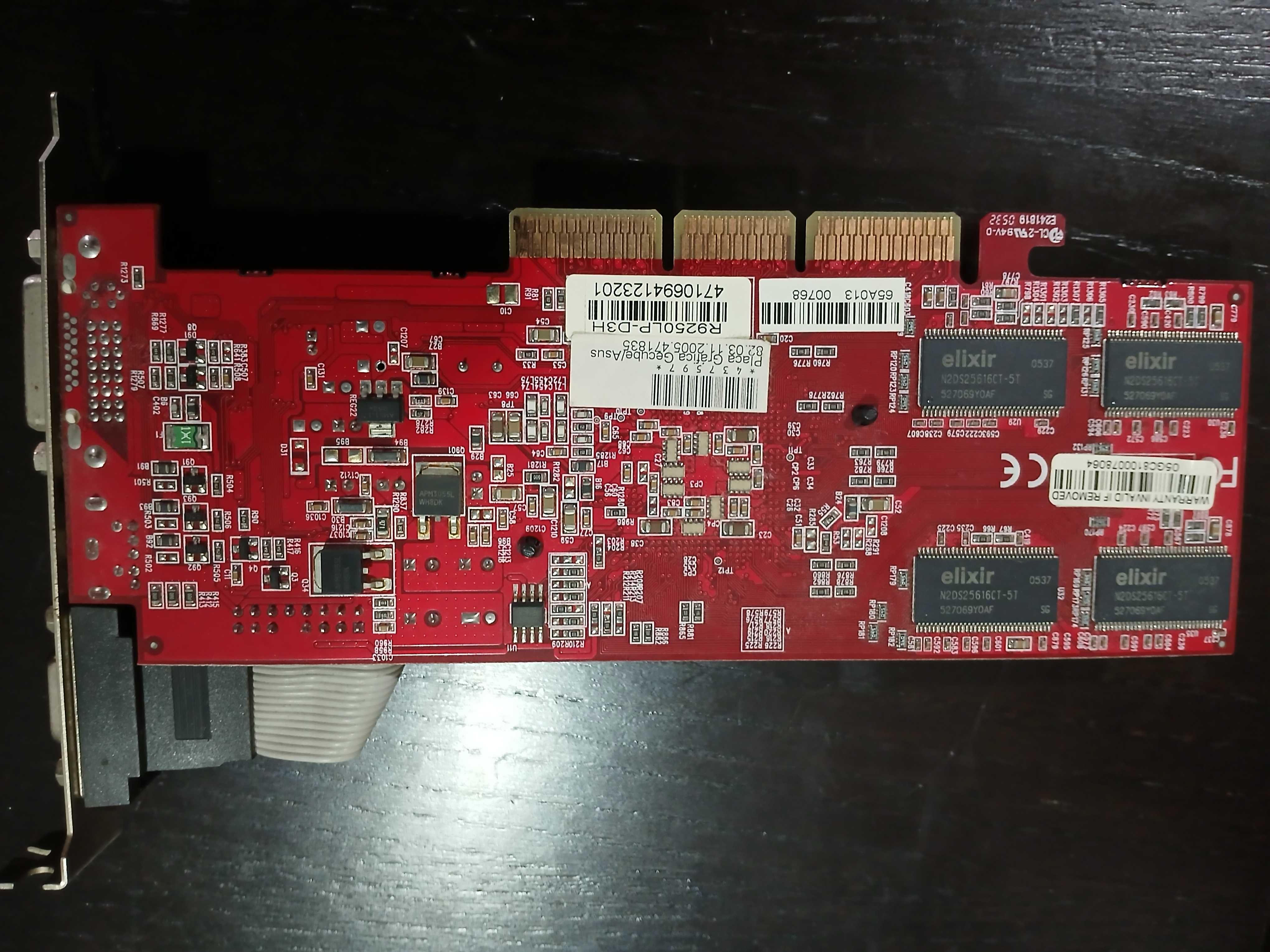 Placa gráfica 2005 Asus Gecube 128mb ATI R250LP (Vintage)