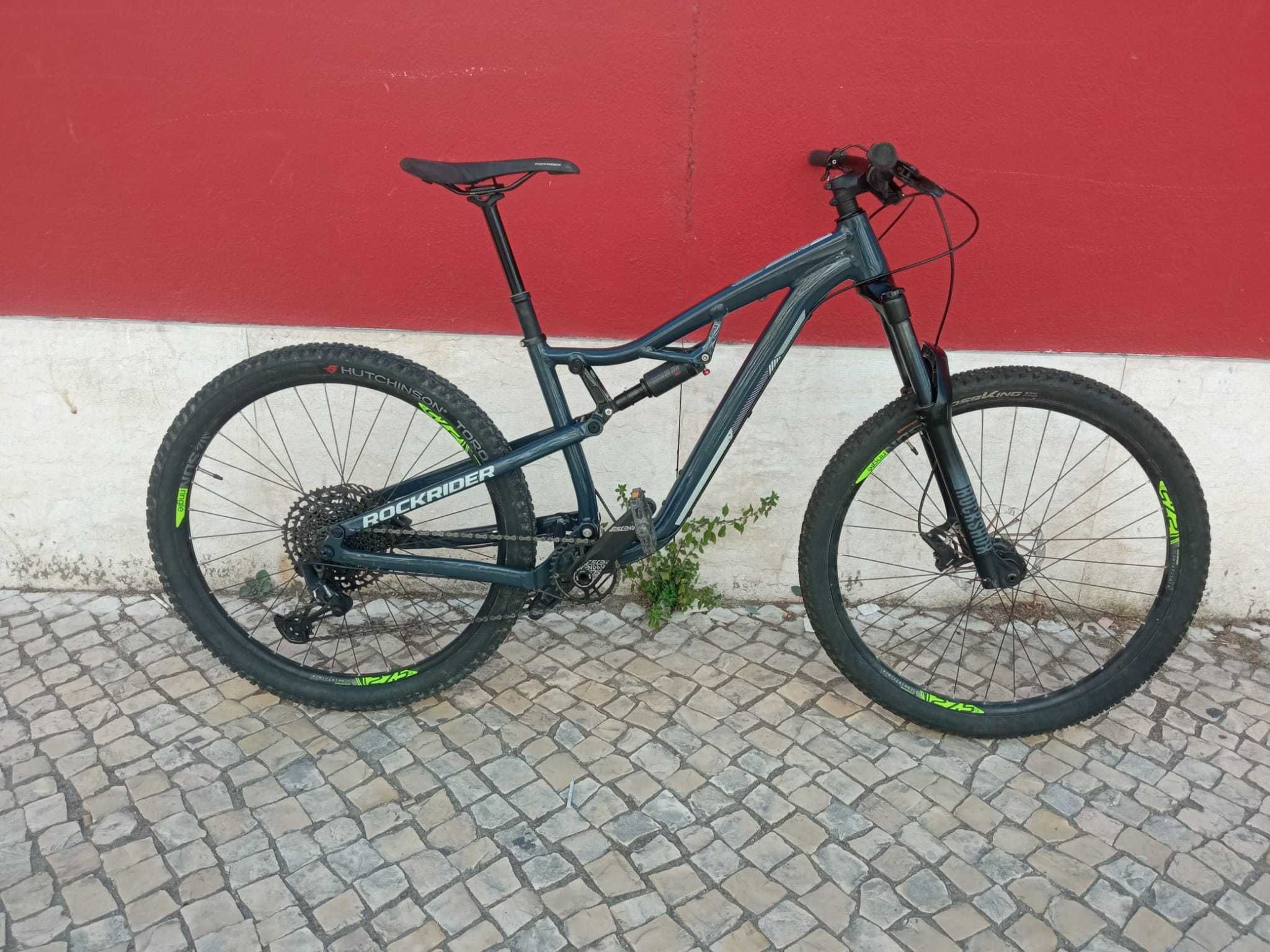 Rockrider AM50, tam S, travões hidráulicos, SRAM 1x12, dupla suspensão