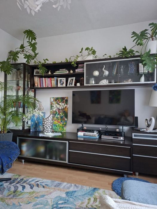 Meblościanka ciemny brąz