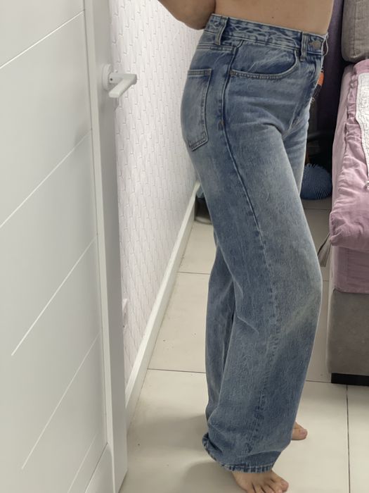 Джинсы zara wide-leg