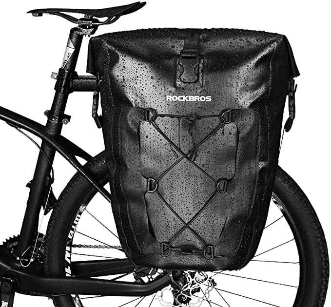 Бокова велосипедна сумка ролтоп на багажник ROCKBROS AS-002 байкпакінг