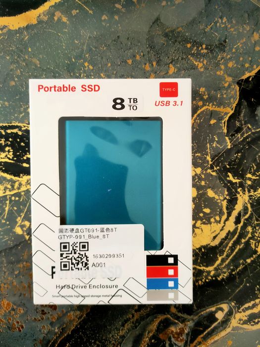 Dysk przenośny SSD 8 TB USB 3.1