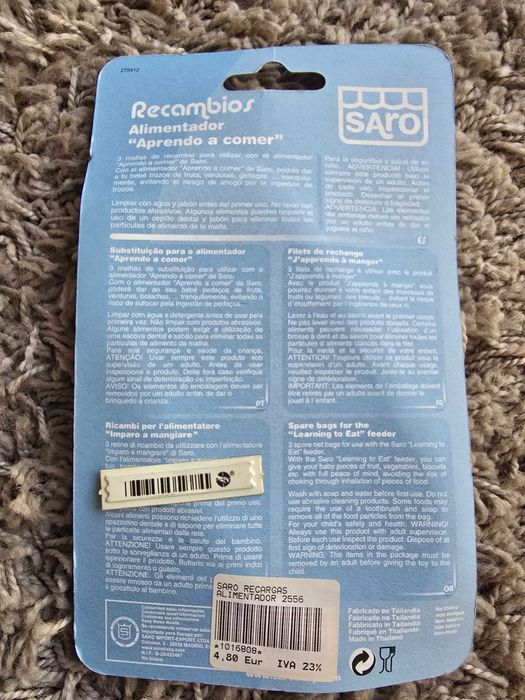 Chupeta+ tesoura+ recargas alimentador+ filtros nasais bebé