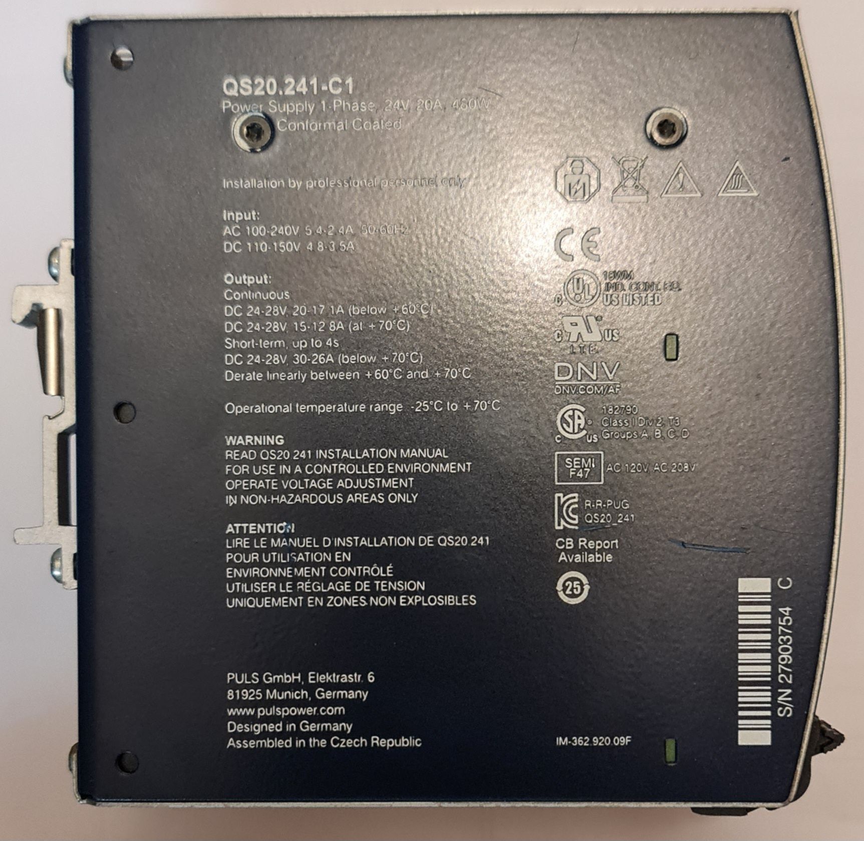 Zasilacz Puls Dimension QS20.241-C1