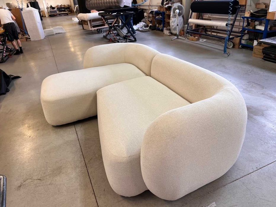 Narożnik Martina bez funkcji spania,kremowy, darmowa dostawa, od ręki!