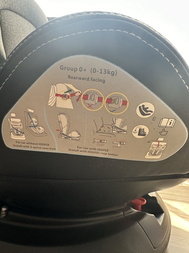 дитяче автокрісло з системою кріплення ISOFIX