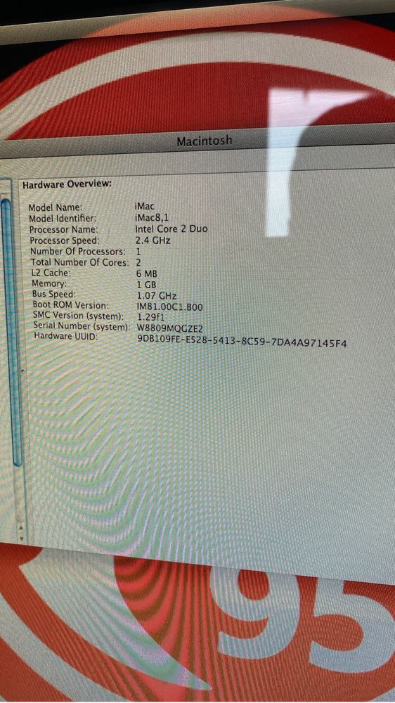 iMac Apple 2008 komputer