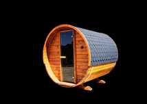 Sauna ogrodowa, harvia, beczka, spa ogrodowe premium, ocieplona