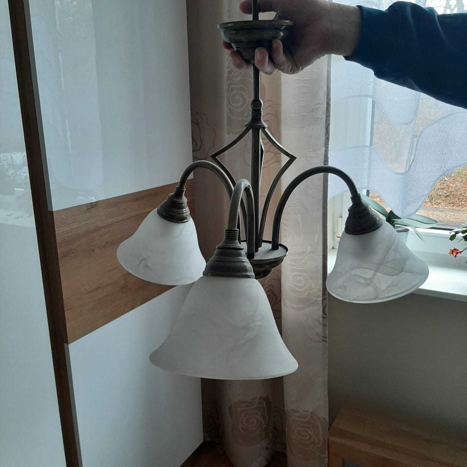 Lampa sufitowa i 2 lampki nocne