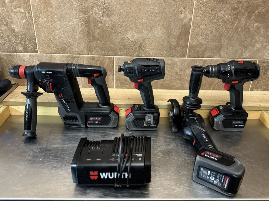 Wurth набір перфератор/болгарка/шуруповерт/гвинтоверт