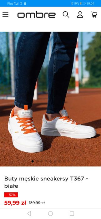 Buty męskie sneakersy Ombre T367