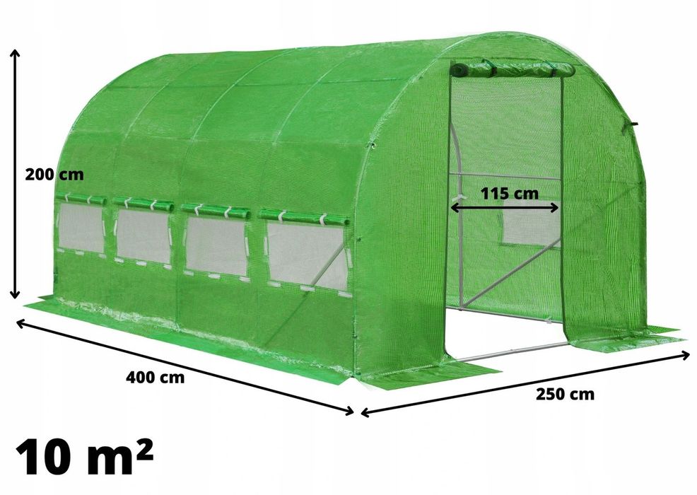 Tunel foliowy 10m2 ogrodowy UV-4 GRATIS!!!