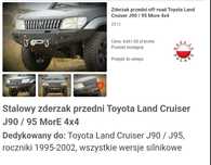 Zderzak przedni off-road Toyota Land Cruiser J90 / 95 More 4x4