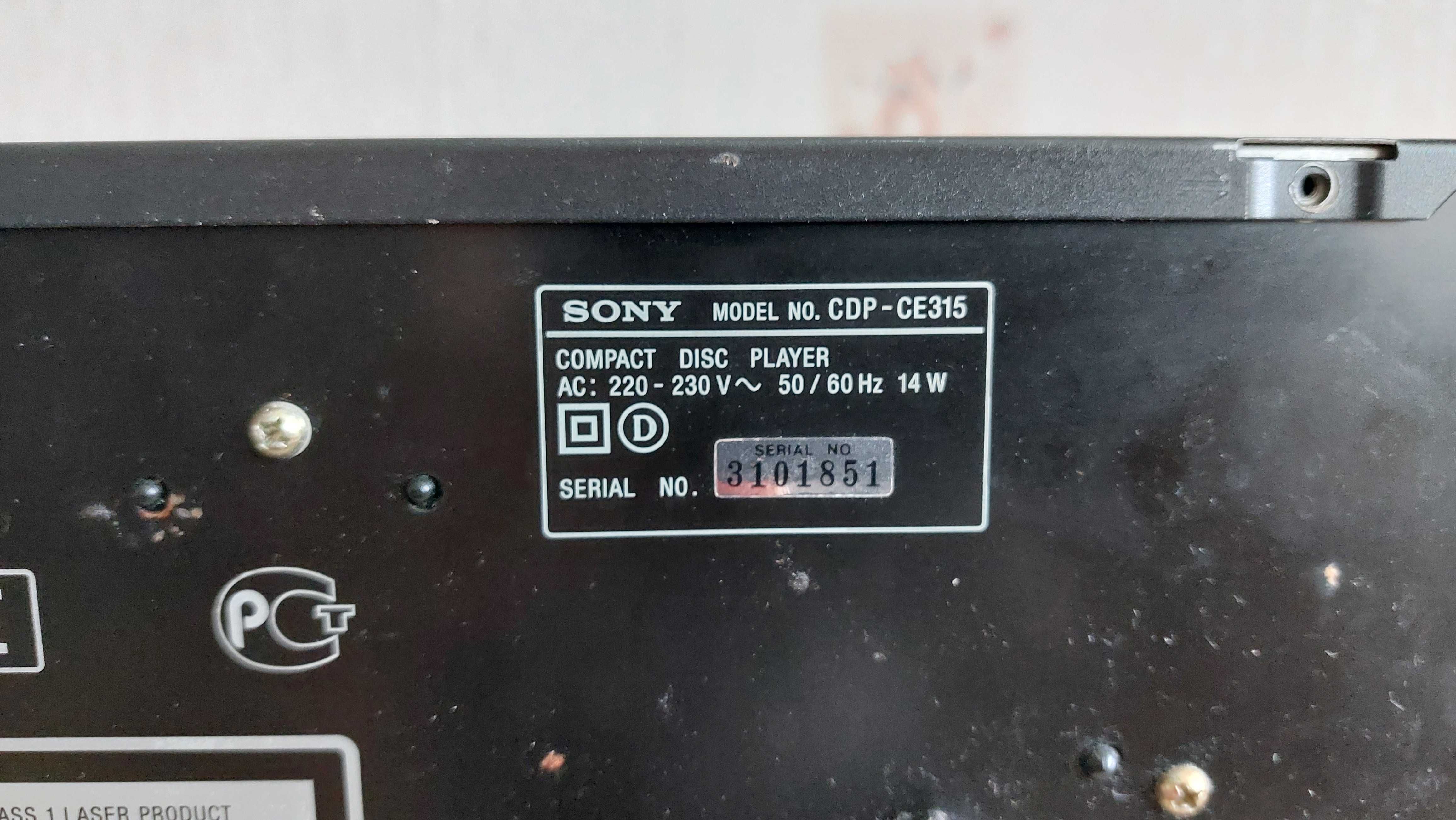 Продам проигрыватель  sony cdp-ce315