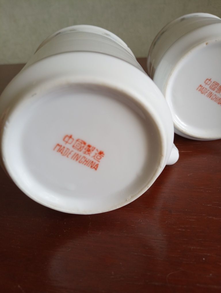 Чайные фарфоровые чашки с крышечками производство Китай