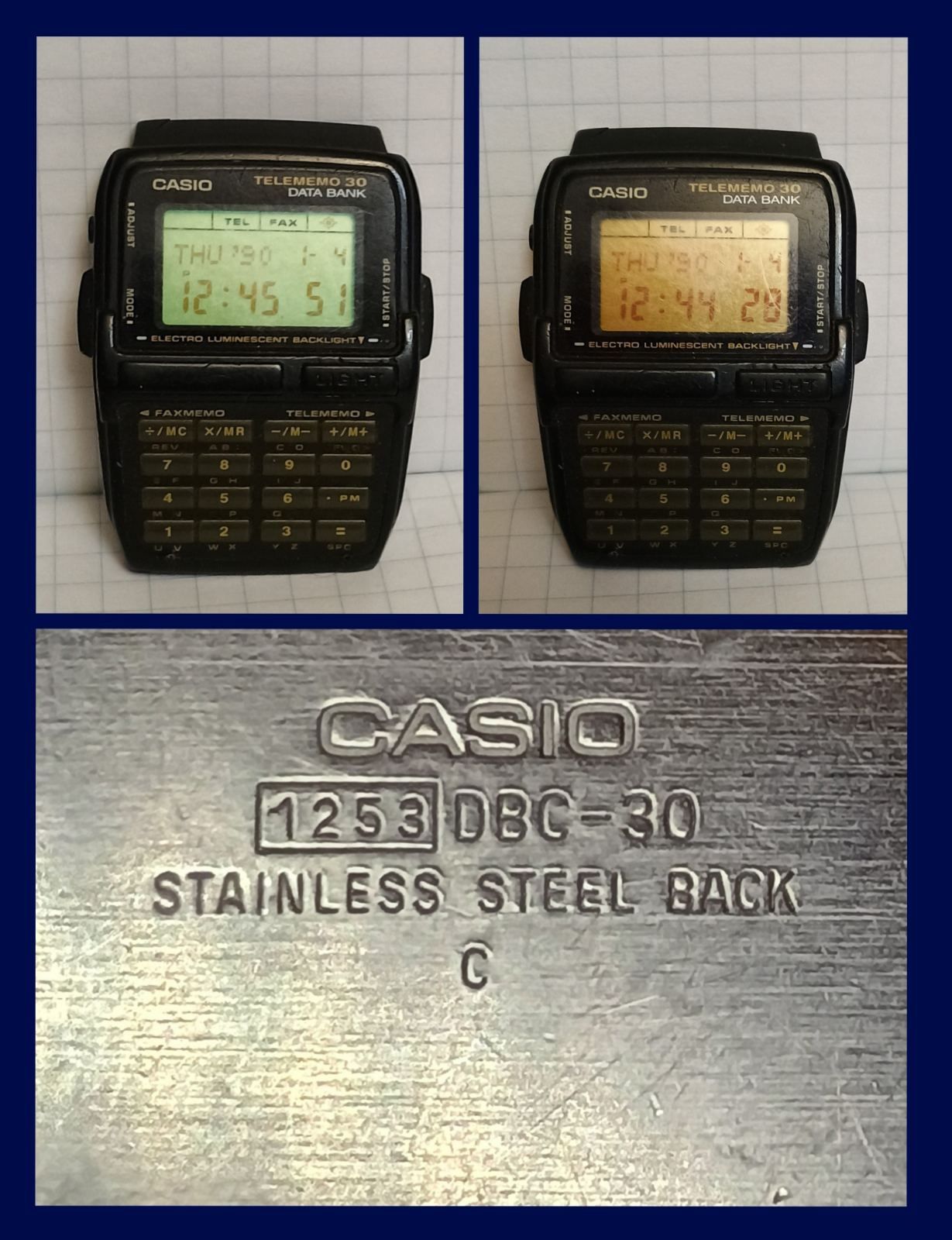 Винтажные часы casio DBC-30