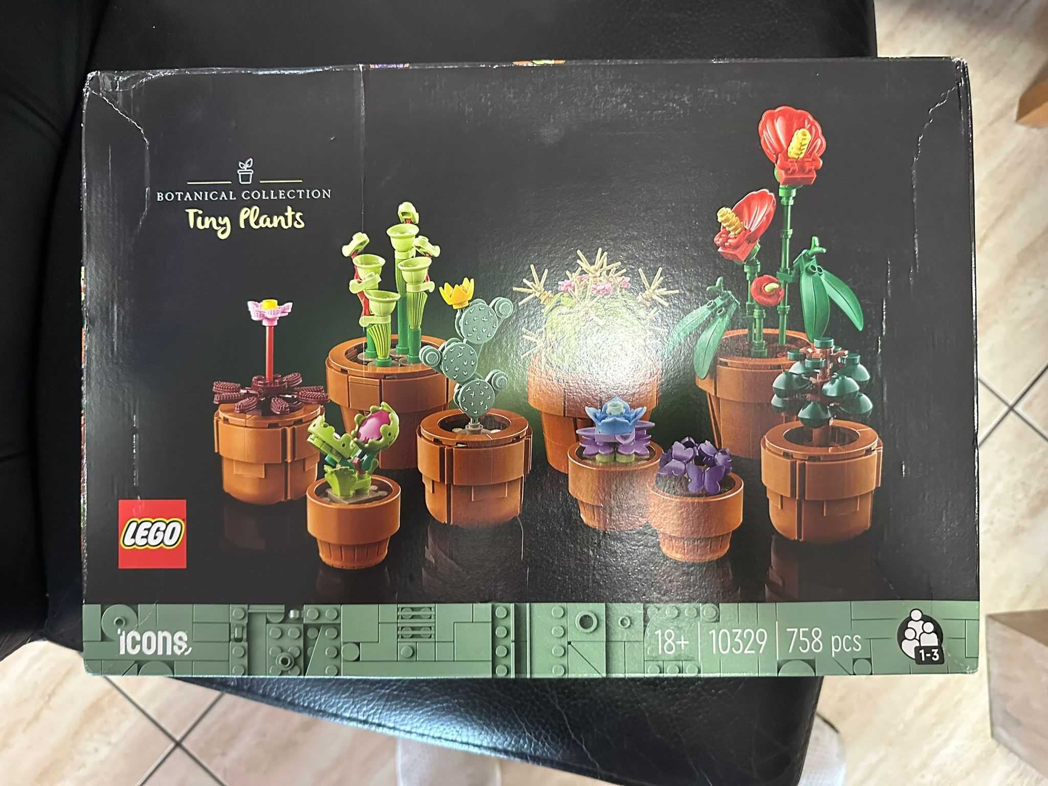 LEGO 10329 Icons mini rośliny, 9 sztucznych kwiatów do budowania NOWE