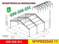 PROMOCJA NOWA Konstrukcja Ocynkowana 8x6,5m Wiata Magazyn Garaż Rolna