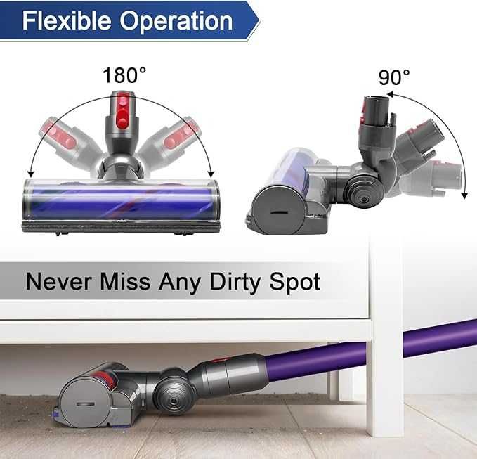 Головка турбо щітки Dyson V7 V8 V10 V11 V15 Килими Деревина 50 Вт