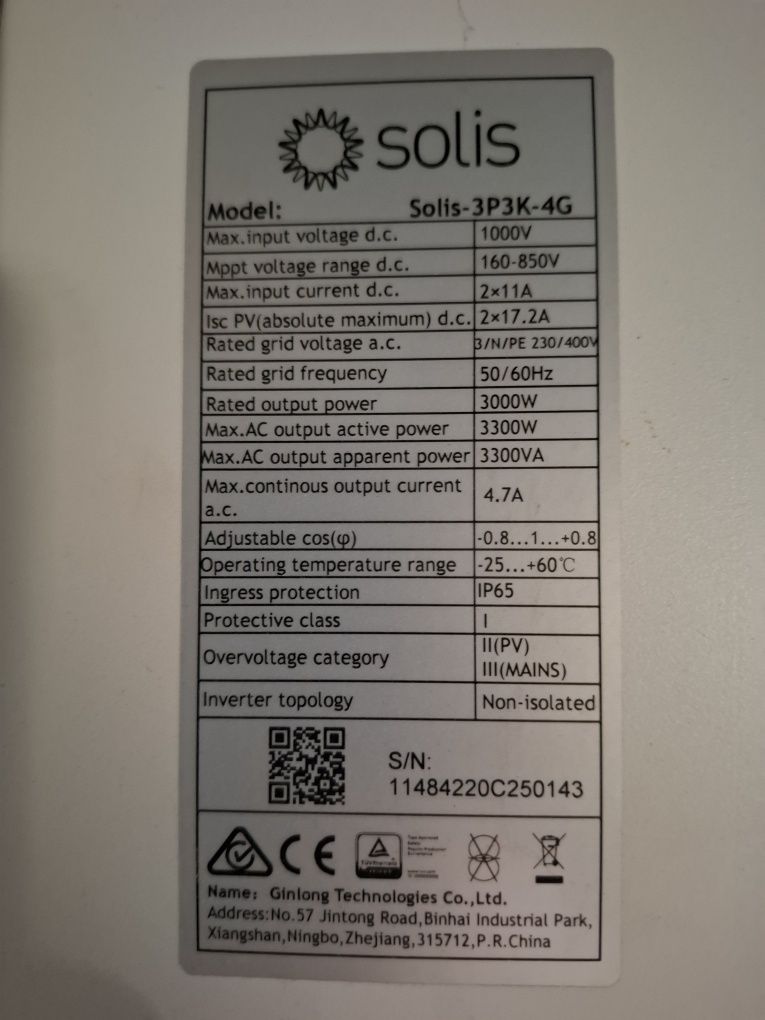 Falownik Solis-3P3K-4G