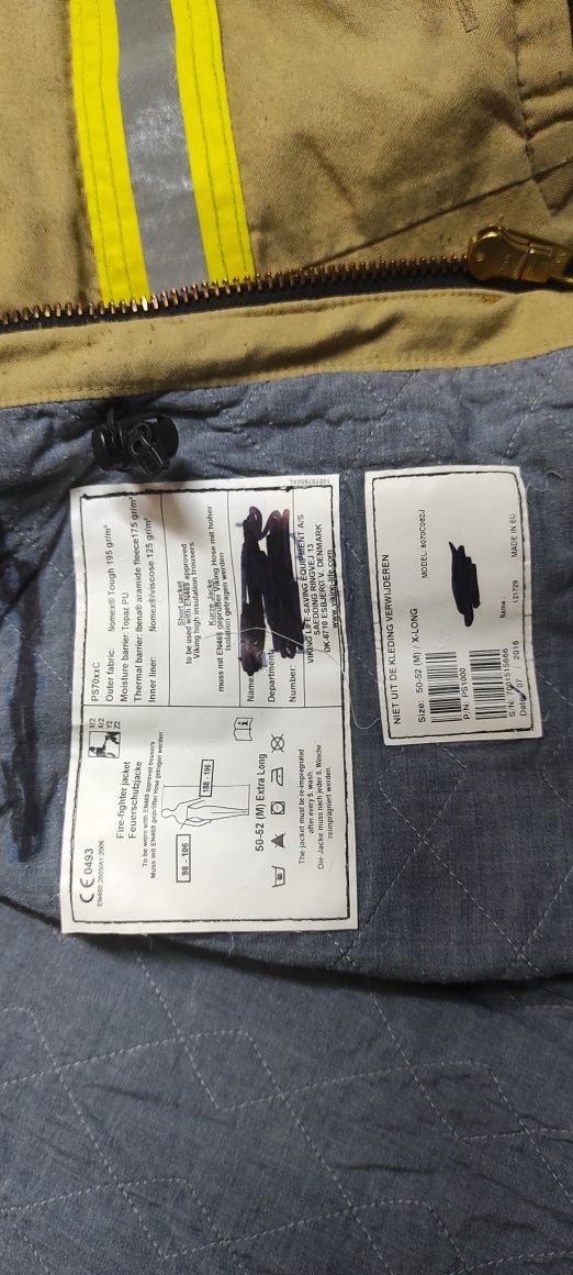 Ubranie strażackie piaskowe Viking OSP,PSP,KSRG,nomex,kask,hełm,mundur