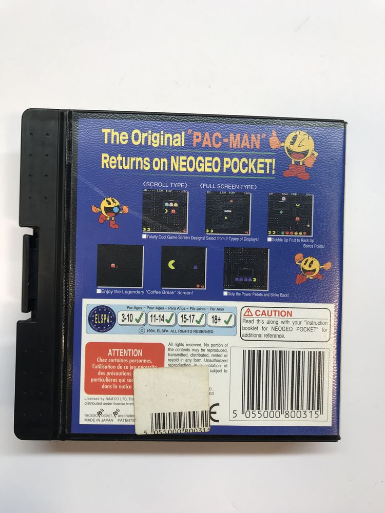 SNK NeoGeo Namco Packet gra Pacman Namco