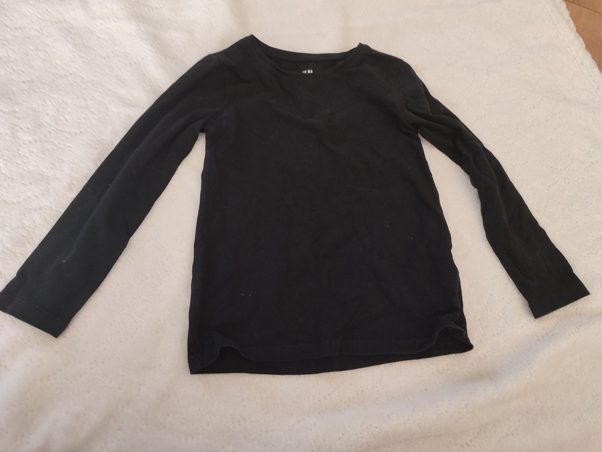 Czarna koszulka 98/104 h&M + sukienka