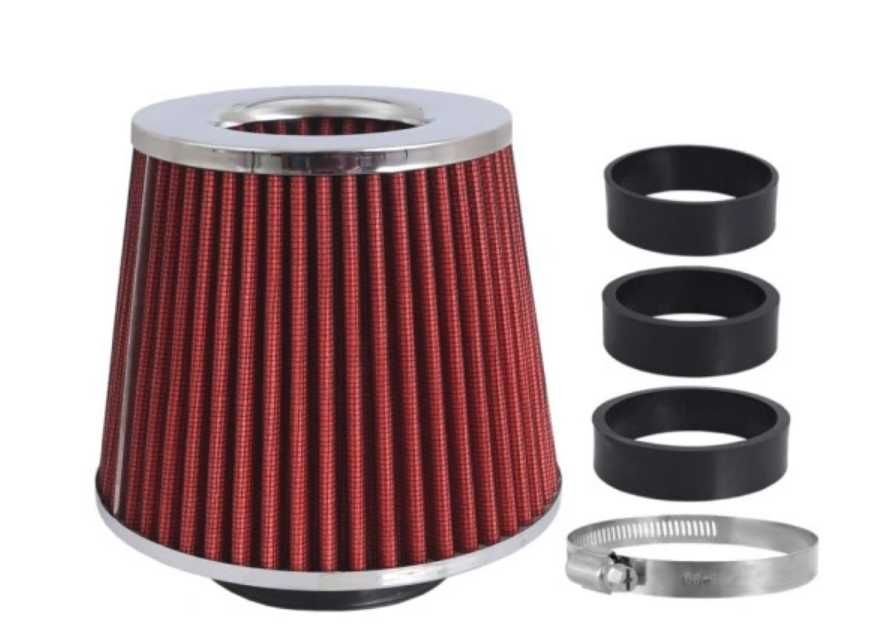 Filtr powietrza stożkowy 155x130x120 3 adaptery