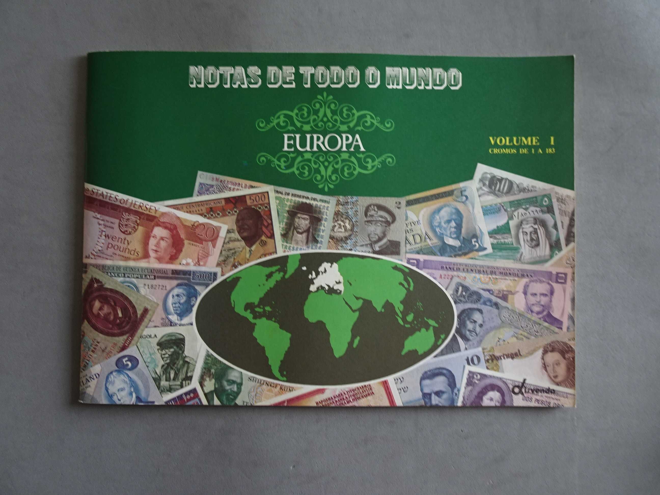 Caderneta de cromos vazia Notas de todo o mundo - Volume I - Europa