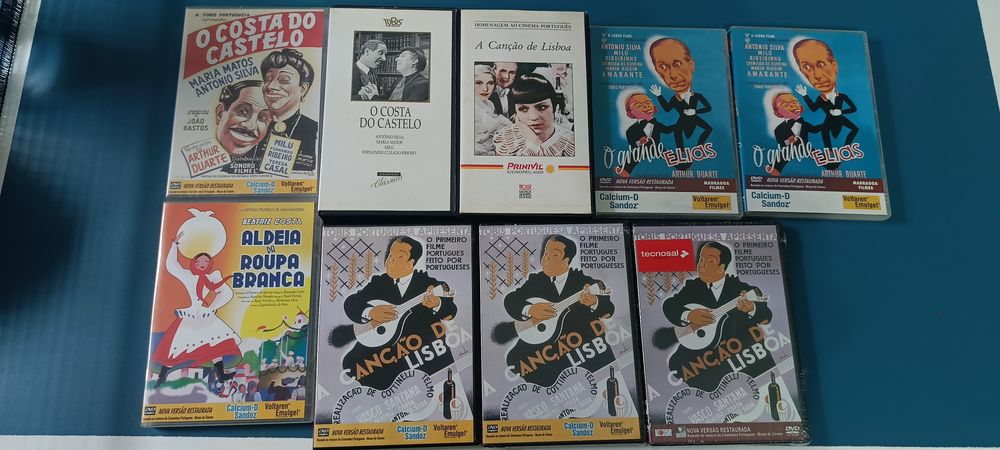 Filmes portugueses clássicos imperdíveis e alguns ainda selados em VHS