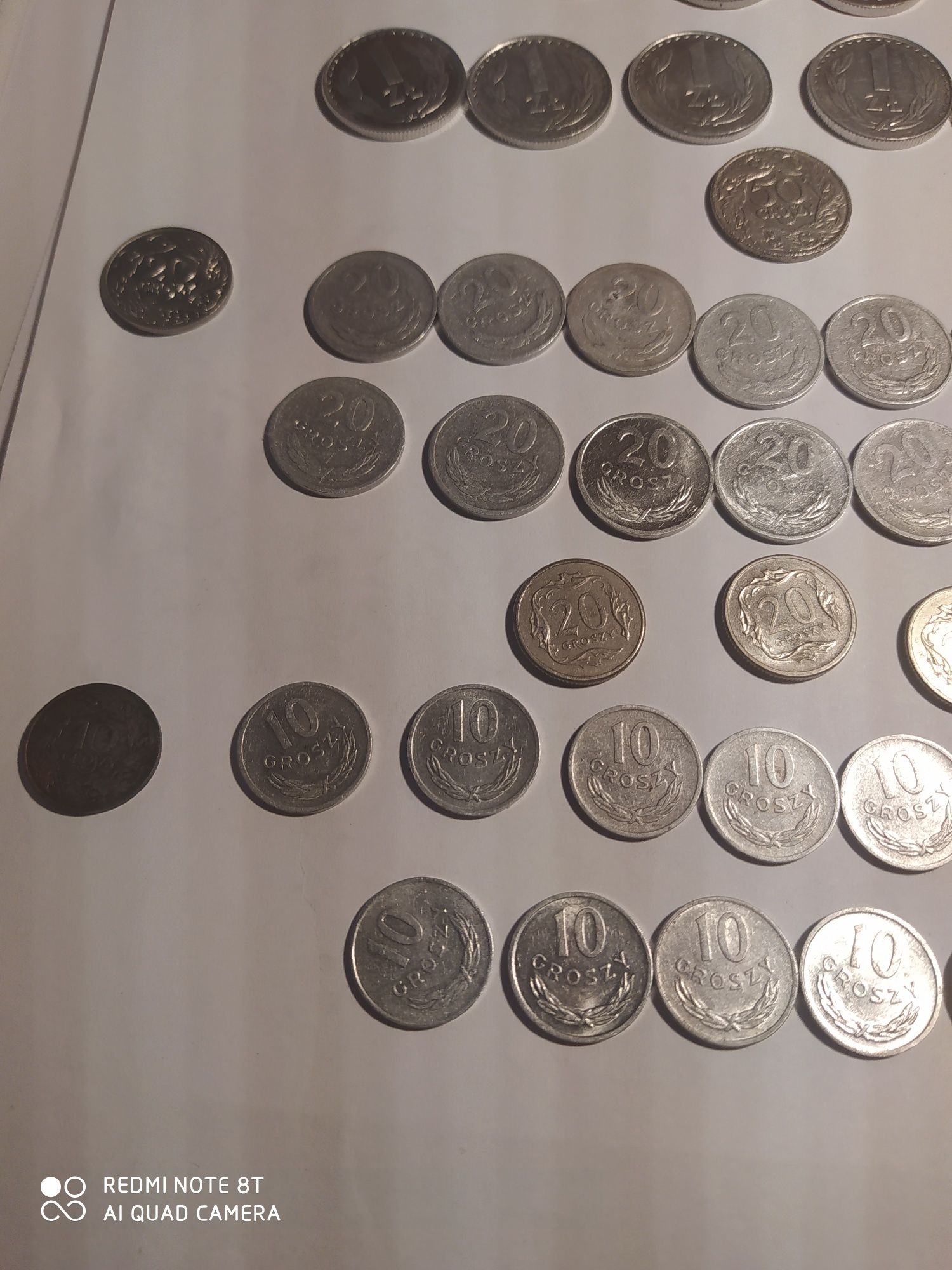 Polskie monety dla kolekcjonera 1 zł, 50 gr, 20 gr, 10 gr