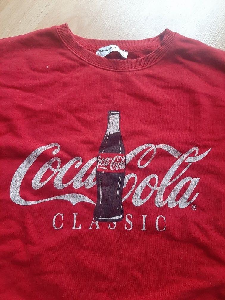 Bluza czerwona Coca Cola Stradivarius r. M