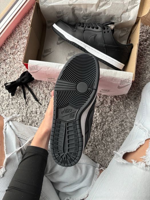 Nike Dunk Low Black White ХУТРО