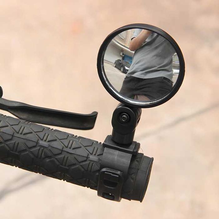 Lusterko Rowerowe Do Roweru Na Kierownicę Wypukłe Średnica 5 Cm 360