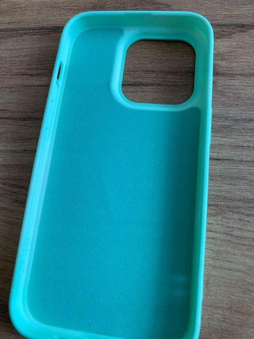 etui plecki iphone 14 pro pokrowiec case apple silikonowe miętowe